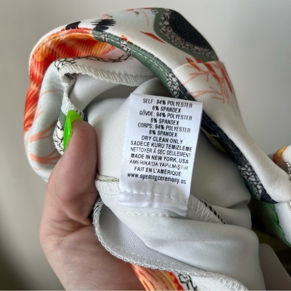 Opening Ceremony 5 Elements Colorful Print Neoprene High Rise Skinny Trousers 2 - Picture 14 of 14